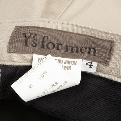 Y's for men Cotton Corduroy Inside Out Pants Beige Size 4