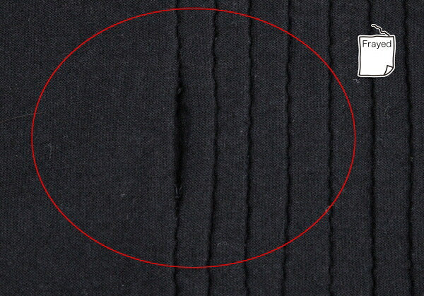 ISSEY MIYAKE Cotton Pleat Mixed-Material Cutsew Black Size 2