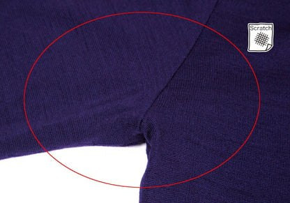Y's Wool Hem Knit Sweater Purple Size 2