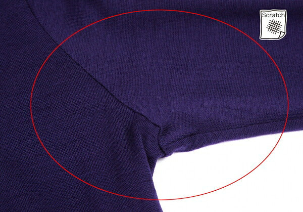 Y's Wool Hem Knit Sweater Purple Size 2