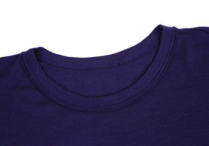 Y's Wool Hem Knit Sweater Purple Size 2