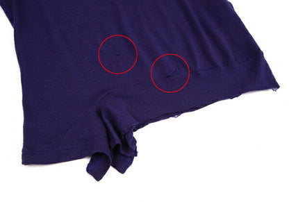 Y's Wool Hem Knit Sweater Purple Size 2