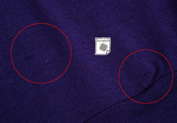 Y's Wool Hem Knit Sweater Purple Size 2