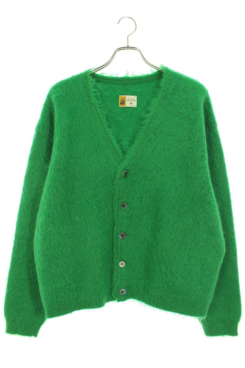 SAINT MICHAEL Mohair Cardigan Green Size M