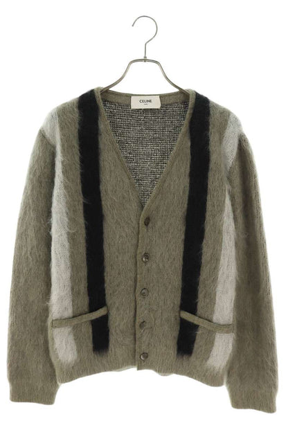 CELINE 24AW Brushed Mohair Knit Cardigan Multi Size M