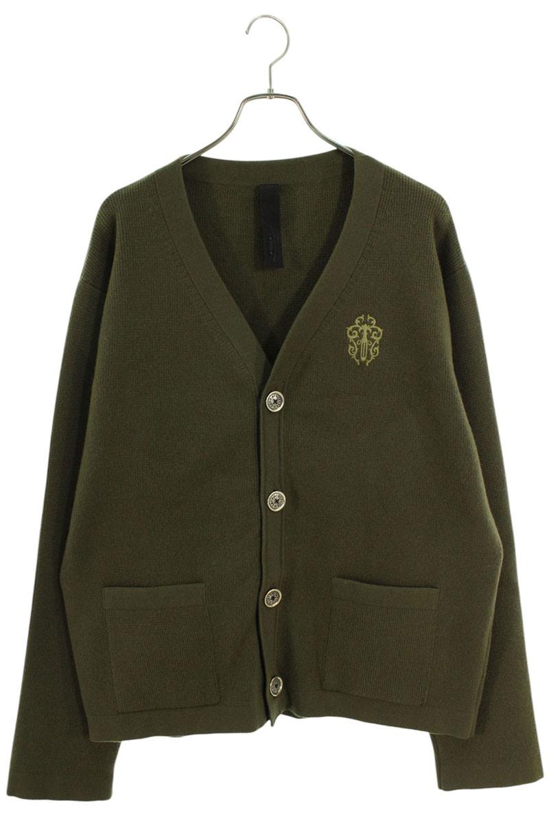 Chrome Hearts Chest Vine Dagger Cashmere Knit Green Size L