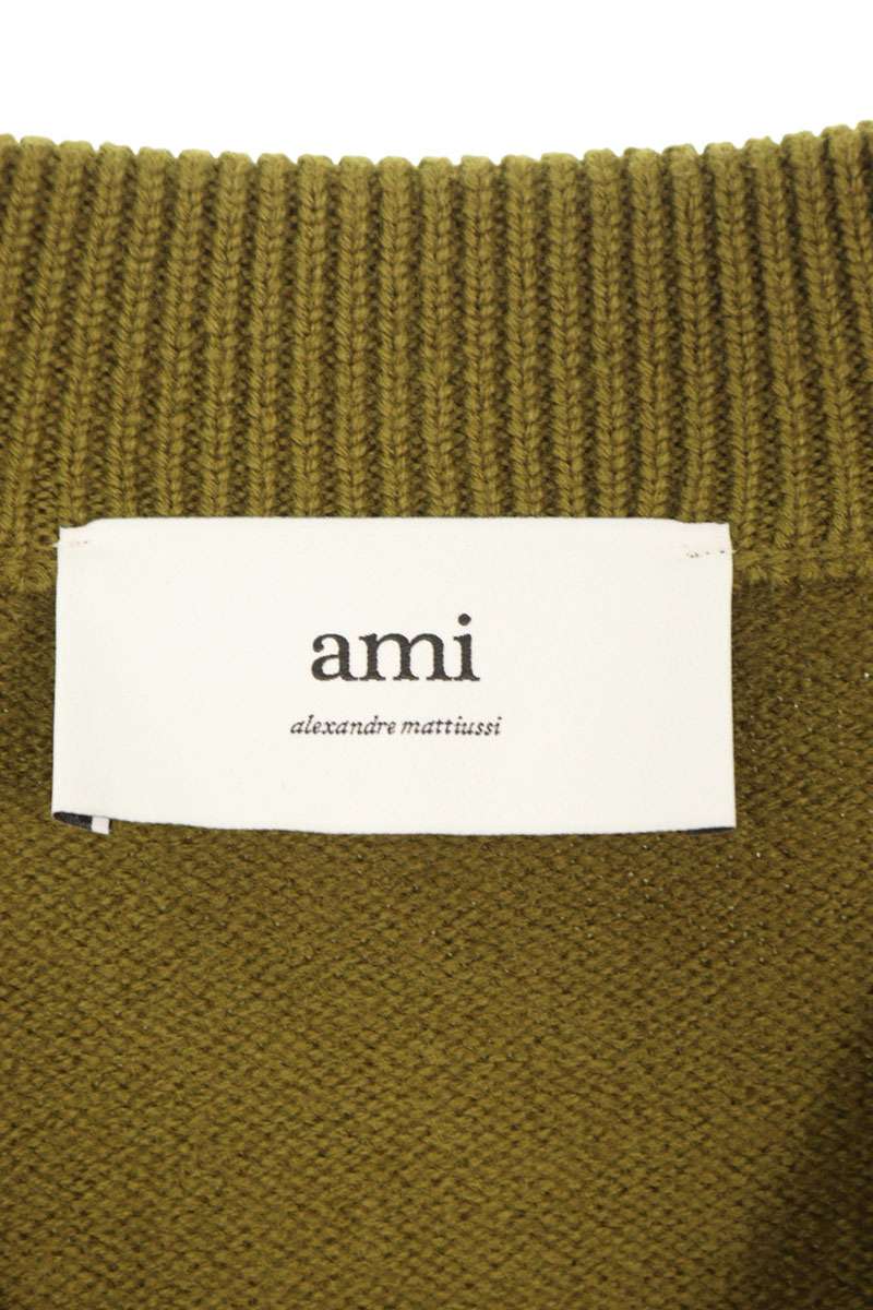 AMI Alexandre Mattiussi 25AW Wool Heart A Cardigan Size L