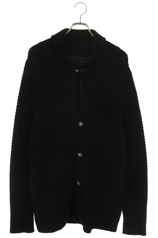 Chrome Hearts Cross Ball Shawl Collar Cashmere Size L