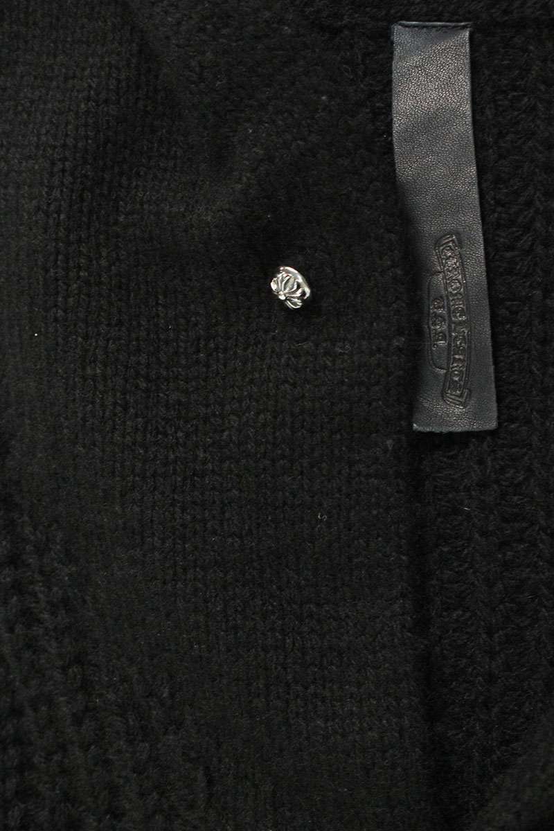 Chrome Hearts Cross Ball Shawl Collar Cashmere Size L