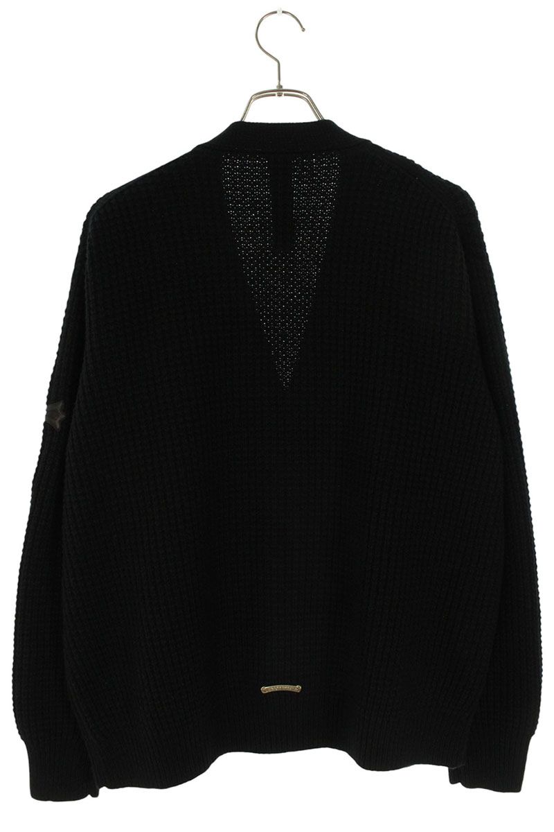 Chrome Hearts HIT & RUN CARDIGAN Cross Patch Cashmere Size M