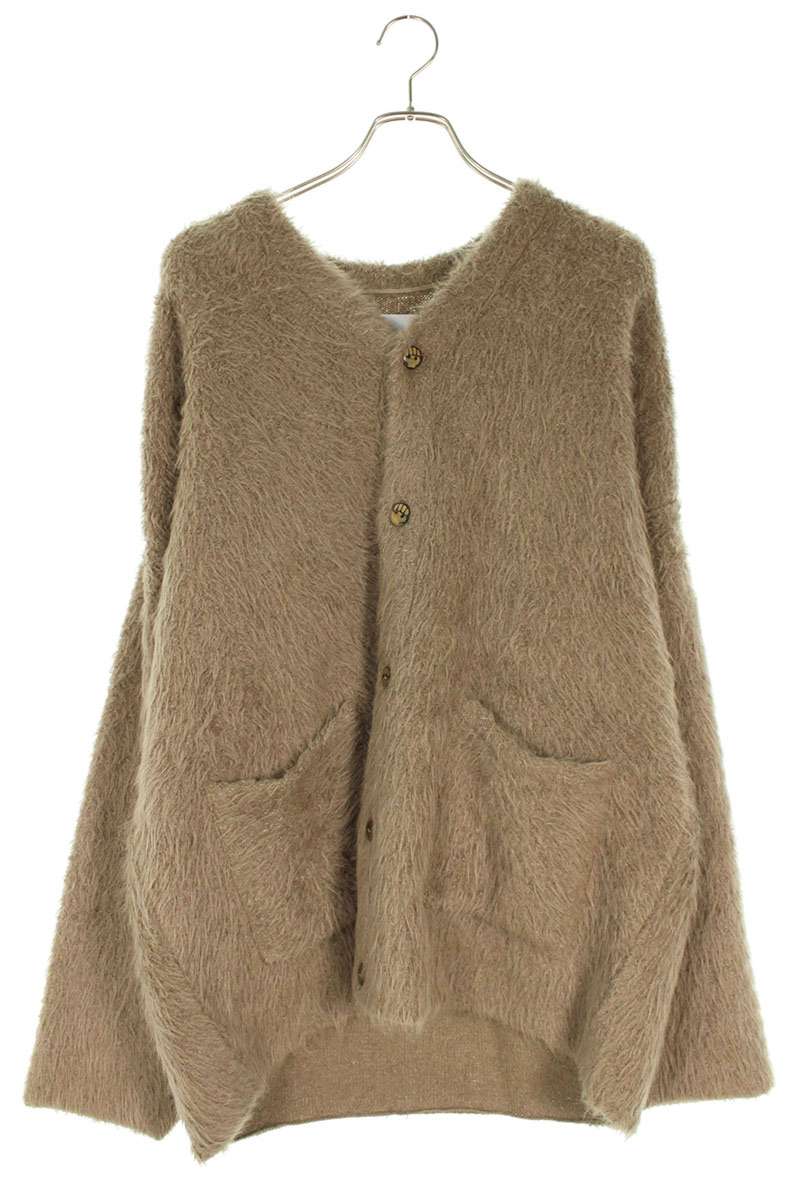 THE INOUE BROTHERS Alpaca Blend Cardigan Beige Size XL