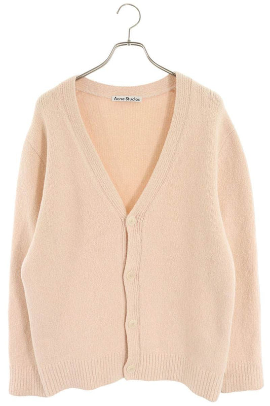 ACNE STUDIOS Pink Oversized Wool Blend Cardigan Size XS