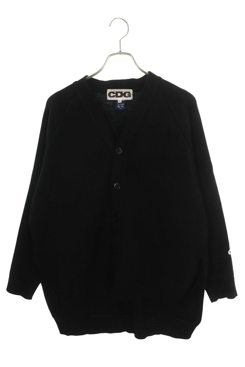 CDG Acrylic Knit Cardigan Black Size XXL