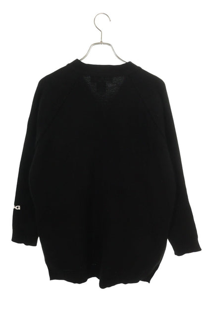 CDG Acrylic Knit Cardigan Black Size XXL