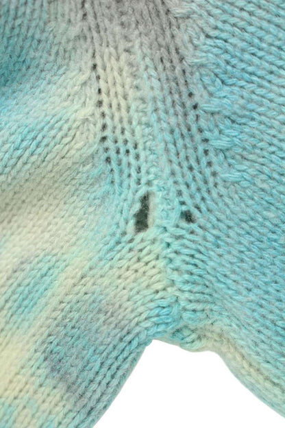 Amiri Tie Dye Cashmere Cardigan Gray x Orange x Blue Size L