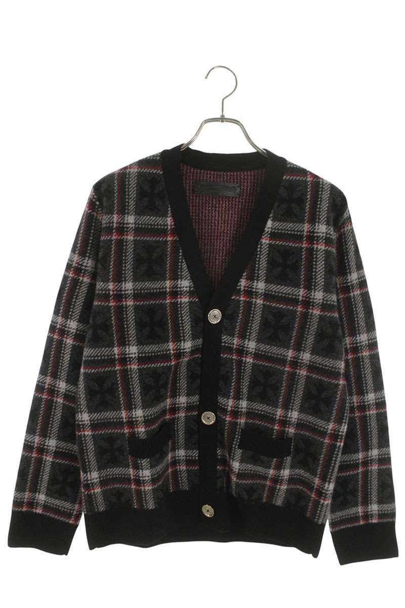 Chrome Hearts BIG CITY Plaid Cashmere Knit Multi Size S