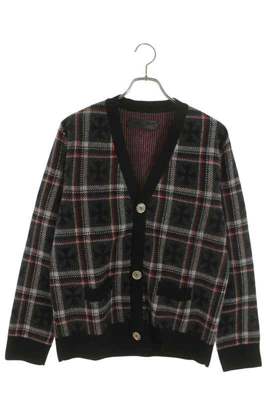 Chrome Hearts BIG CITY Plaid Cashmere Knit Multi Size S