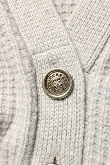 Chrome Hearts HIT & RUN CARDIGAN Cross Patch Cashmere Size S