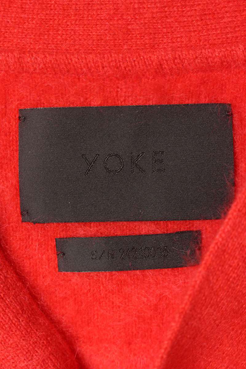 YOKE 24FW Cashmere Cardigan Red Size 3