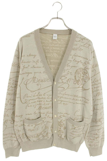 Berluti All-Over Print Cardigan Beige Size XL