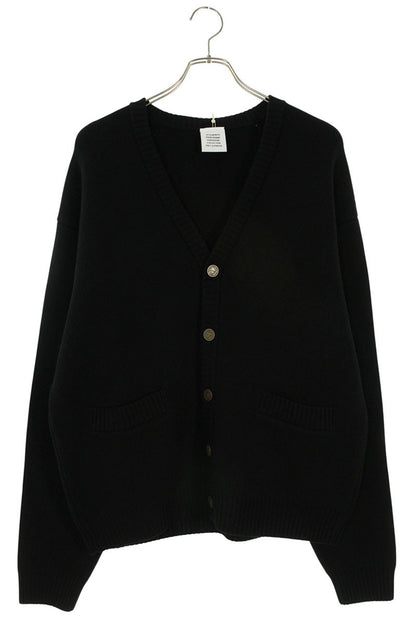 VETEMENTS 26SS Leather Cross Patch Cardigan Black Size S