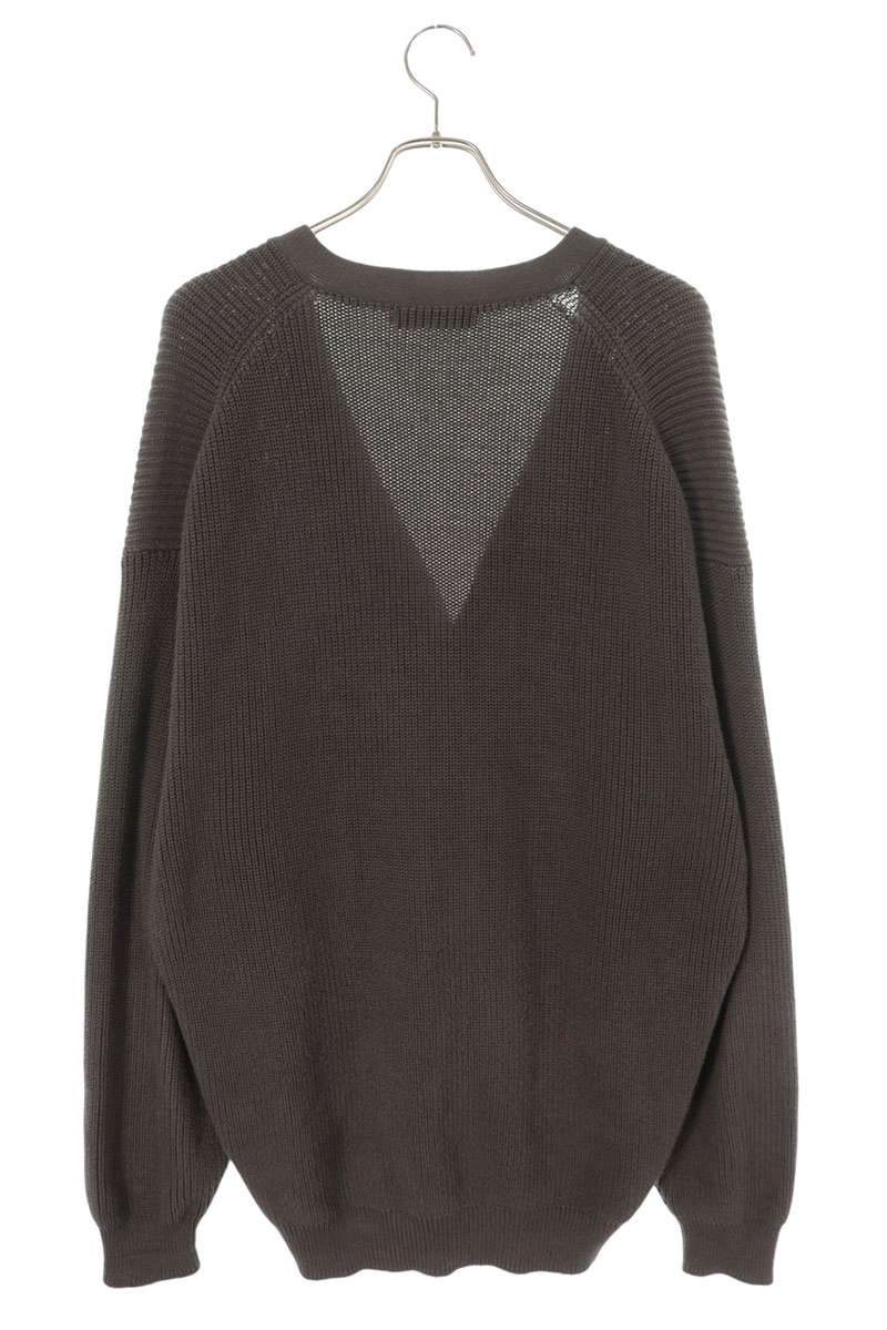 Graphpaper Cotton Cardigan Gray Size M