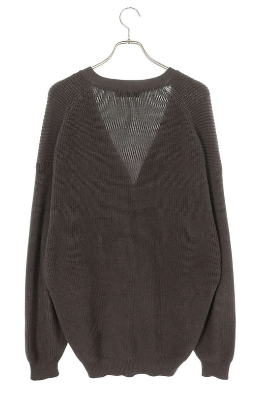 Graphpaper Cotton Cardigan Gray Size M