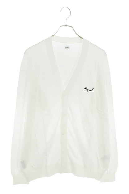 SEQUEL 25SS Logo Embroidered Cotton Cardigan White Size L