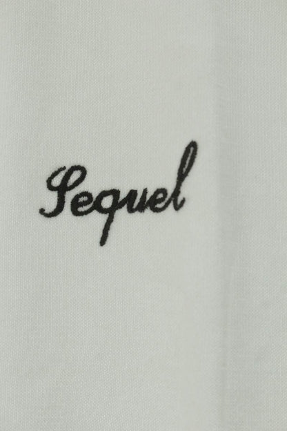 SEQUEL 25SS Logo Embroidered Cotton Cardigan White Size L
