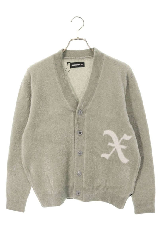 GOD SELECTION XXX Knit Cardigan Gray Size S