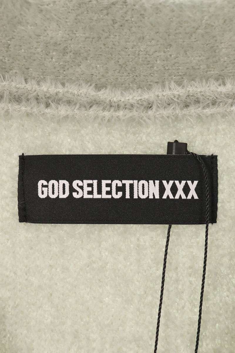GOD SELECTION XXX X Design Knit Cardigan Gray Size M