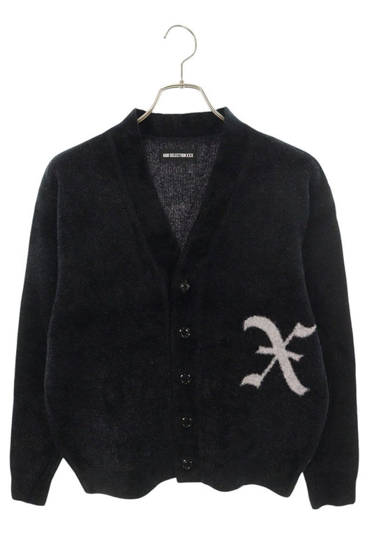 GOD SELECTION XXX X Design Knit Cardigan Black Size M
