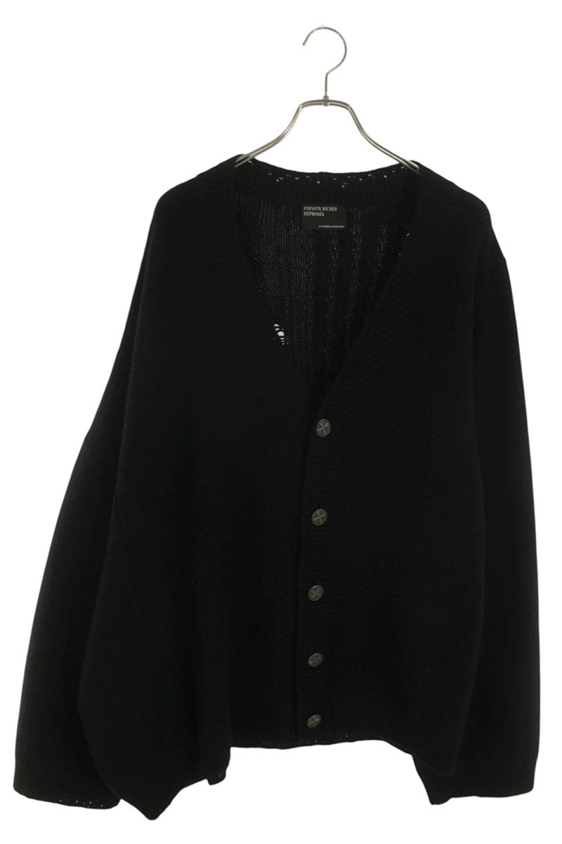ENFANTS RICHES DEPRIMES Black Distressed Cashmere Size XXL