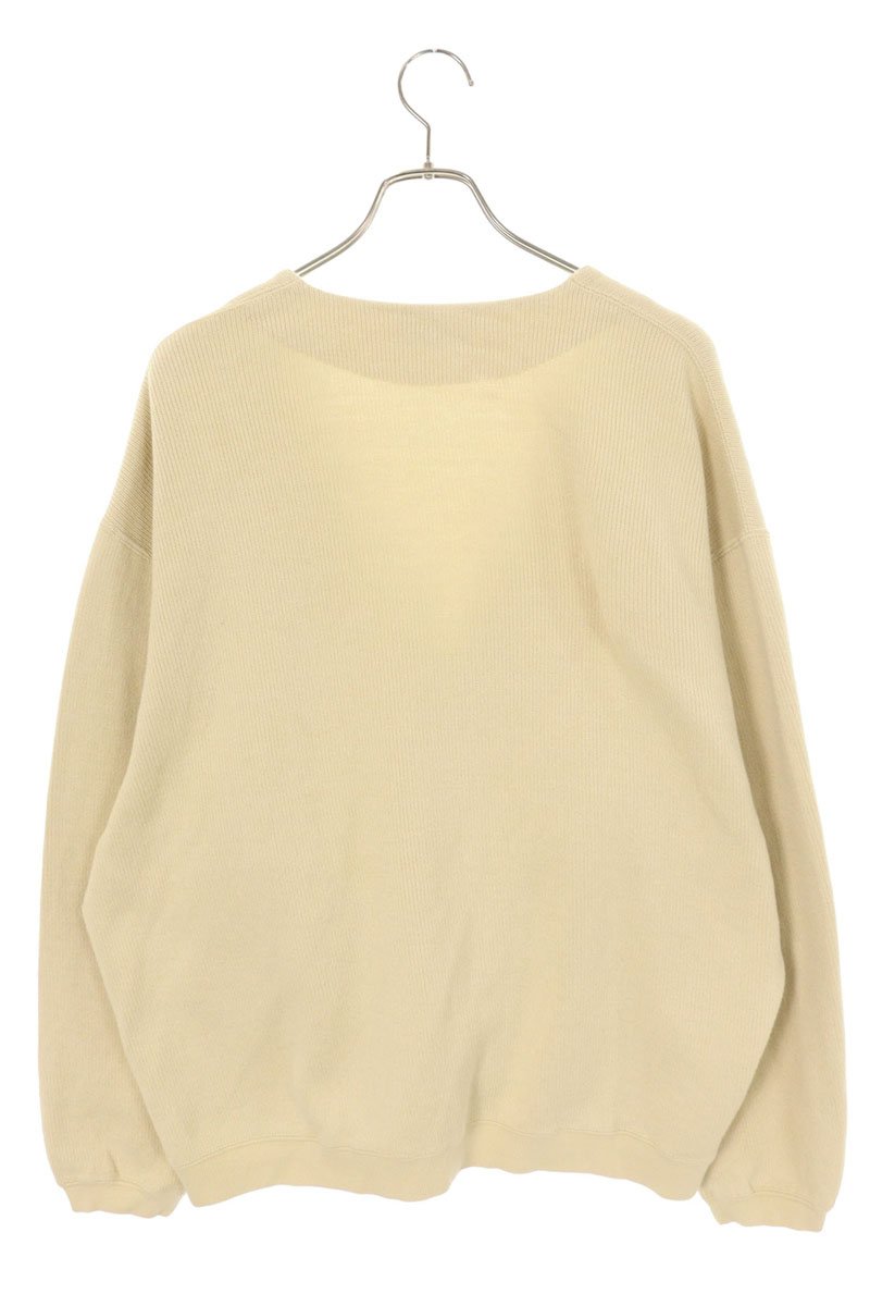 CONFECT Beige Quarter Gauge Cotton V-Neck Cardigan Size XL