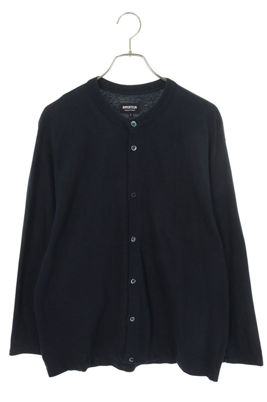 ARPENTEUR Navy Cotton Cardigan Size L