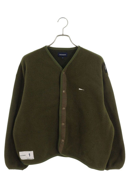 DESCENDANT Green Fleece Cardigan Size S