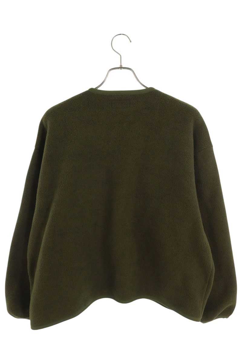 DESCENDANT Green Fleece Cardigan Size S