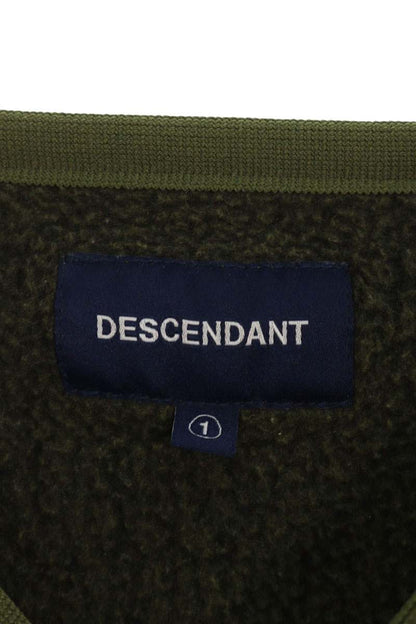 DESCENDANT Green Fleece Cardigan Size S