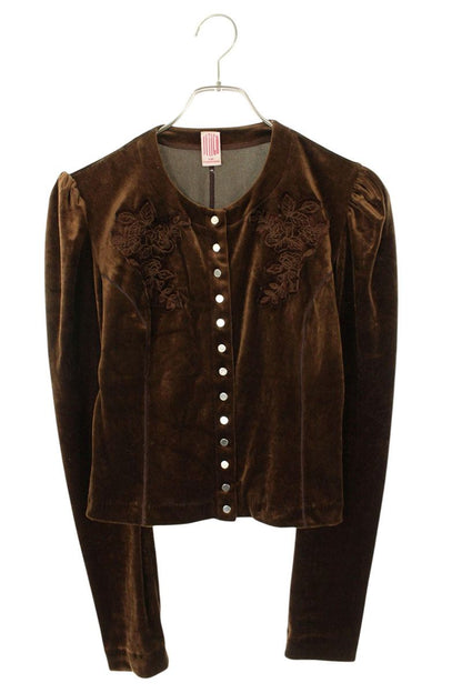 FETICO Embroidered Cardigan Brown Size 2
