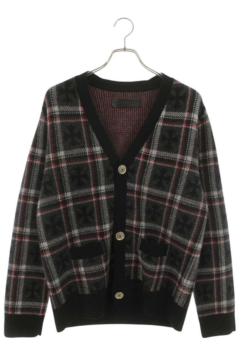 Chrome Hearts BIG CITY CH Plus Check Wool Cashmere Size S