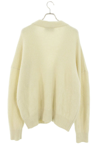 AMI Alexandre Mattiussi Heart Logo Wool Cardigan Size L