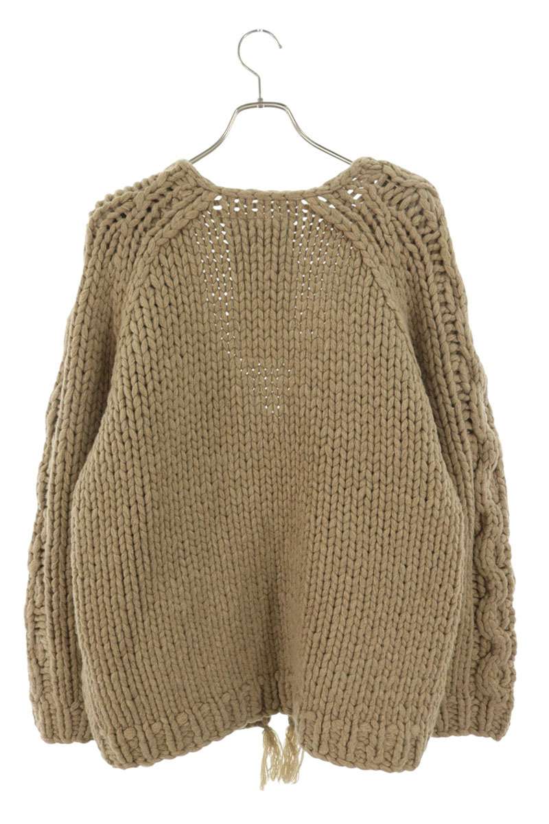 Rich I Wool Cardigan Beige Size FREE