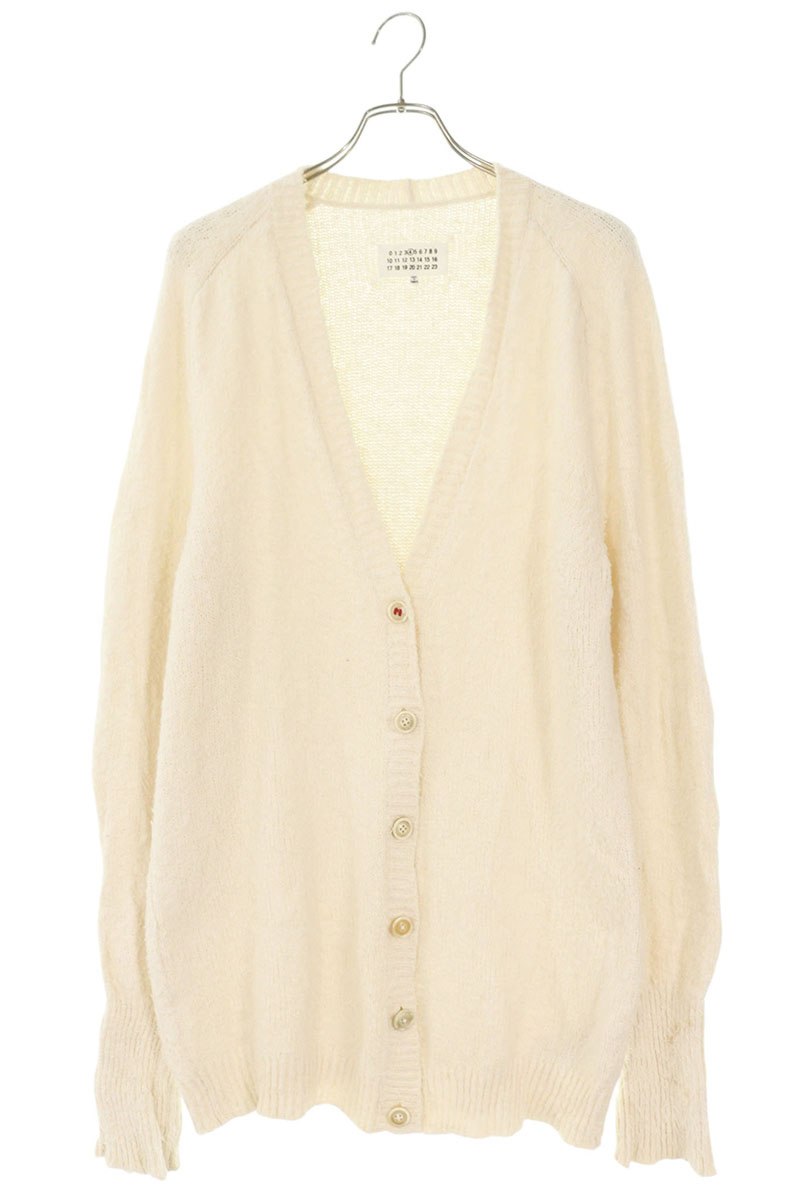Maison Margiela 21AW Oversized Pile Cardigan White Size S