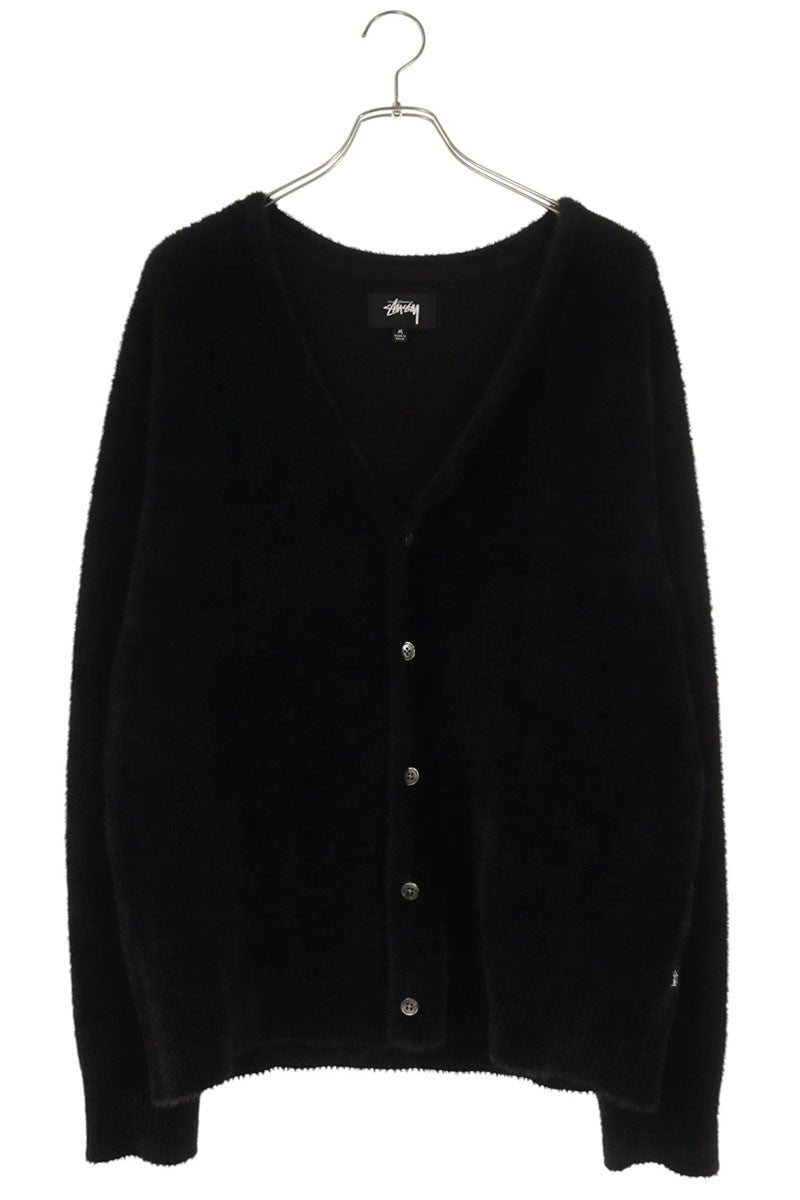 STUSSY Shaggy Cardigan Black Size M