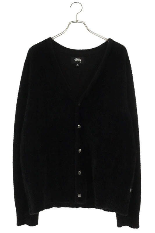 STUSSY Shaggy Cardigan Black Size M