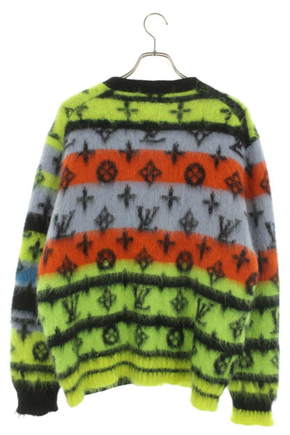 LOUISVUITTON 22AW Monogram Mohair Knit Cardigan Multi Size M