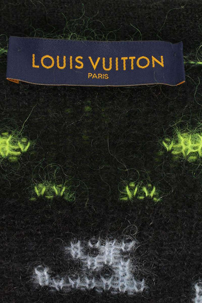 LOUISVUITTON 22AW Monogram Mohair Knit Cardigan Multi Size M