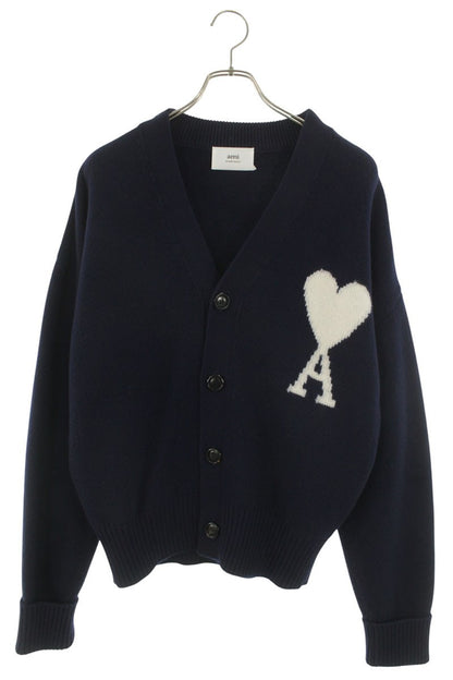 AMI Wool Cardigan Blue Size M