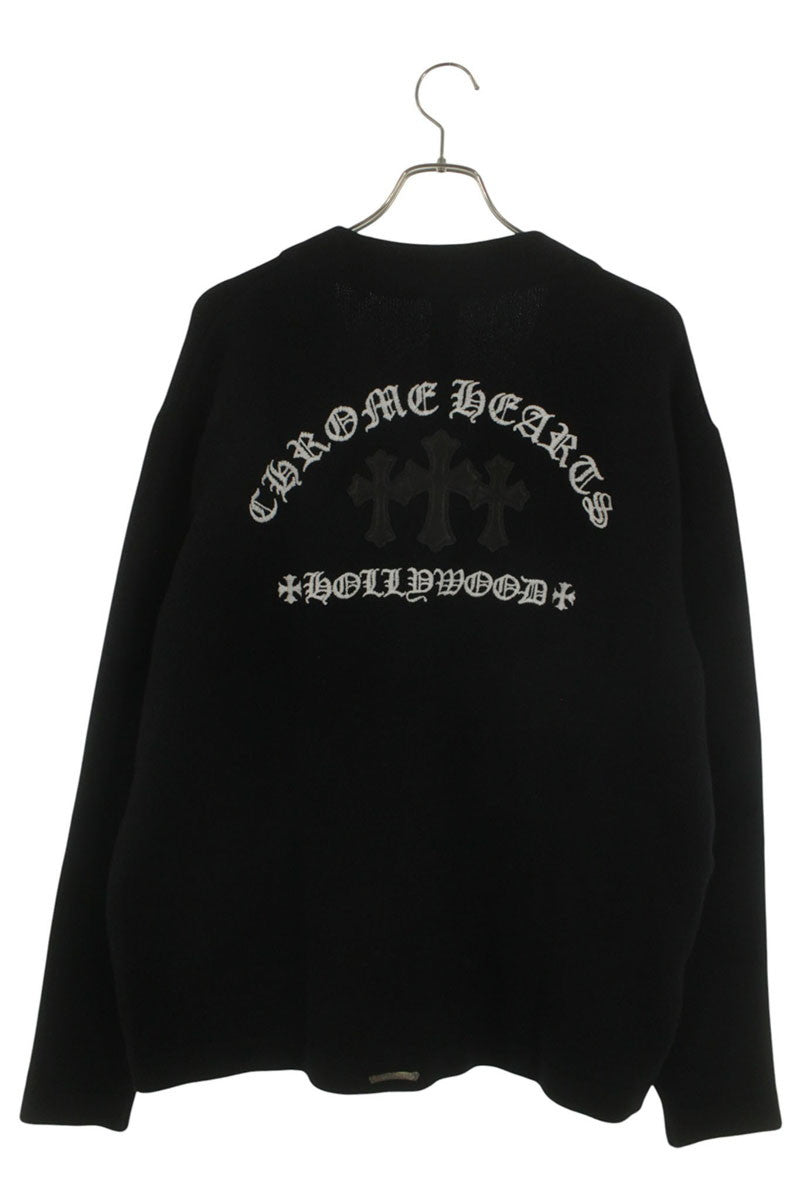 Chrome Hearts SAILIN ON Cardigan Cross Leather Size L
