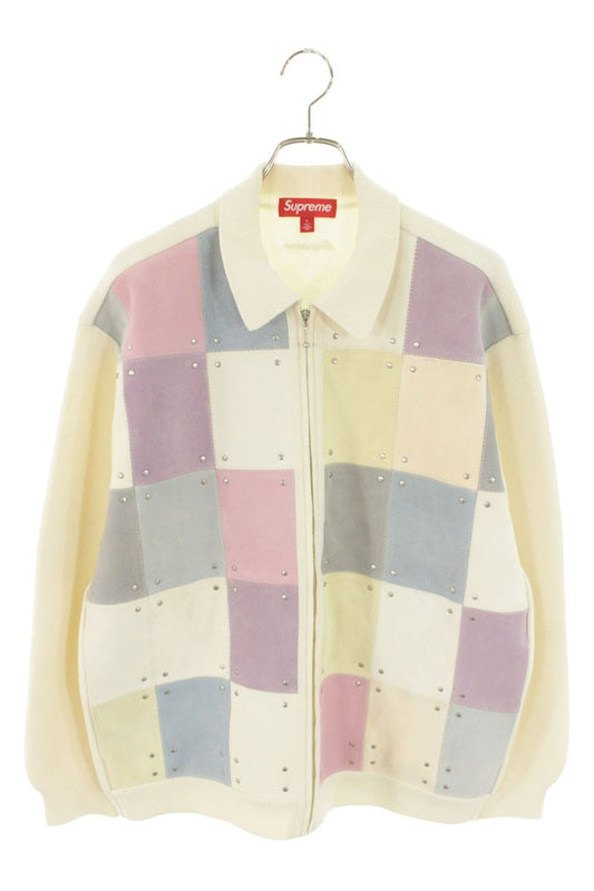 Supreme 25AW Studded Suede Zip Up Cardigan Size L